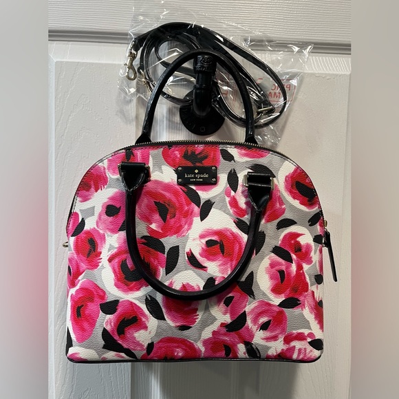kate spade Handbags - kate spade Carli Grove Street Rose Bed Floral Dome Satchel/Crossbody - NWOT